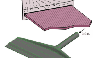 structure of inlet and die lip