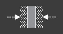 measuring vibration amplitude icon