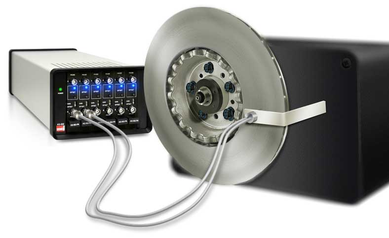 Brake Spindle measured with capacitance