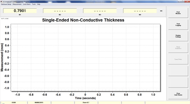 nonconductive material measurement screen