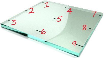 glass thickness area