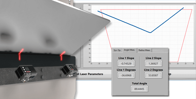monitoring angle of sheet bending