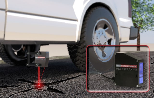 Road Quality Laser Measurement - laser mounted under vehicle