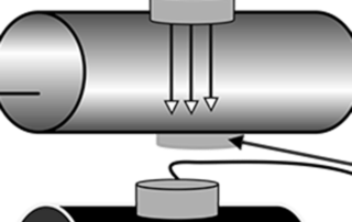 Water contamination illustration in pipe