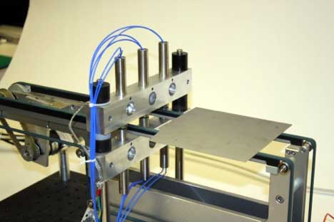 Three sets of push pull probes
