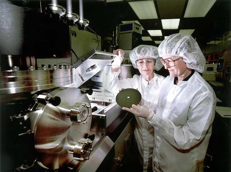 Semiconductor wafer production