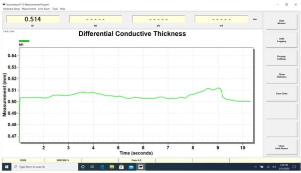Figure 10 - Measure Stamped Sheet Metal Thickness