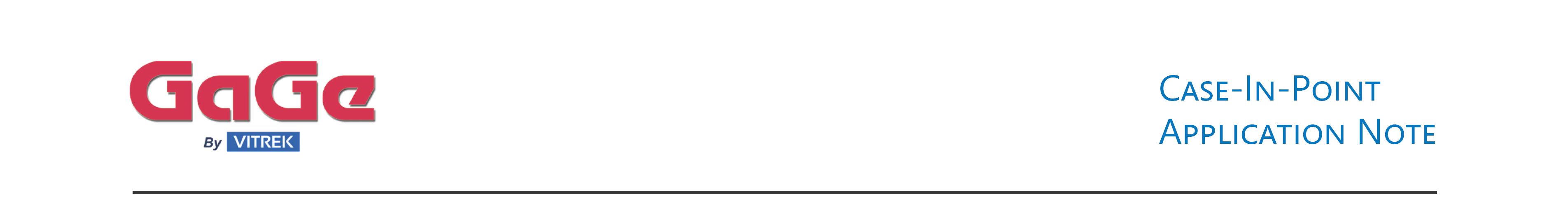Gage application note header