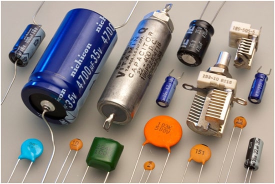 Capacitor examples Set of capacitors