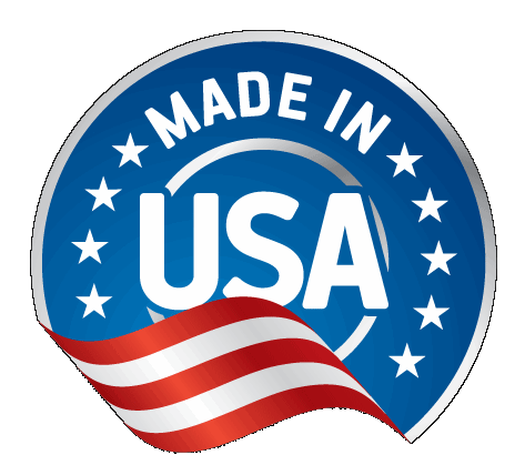 Made in USA patriotic emblem