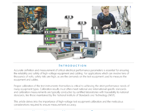 Whitepaper: Mastering High Voltage: The Importance of Accurate Test Equipment
