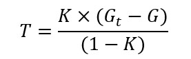 Dielectric material thickness final equation