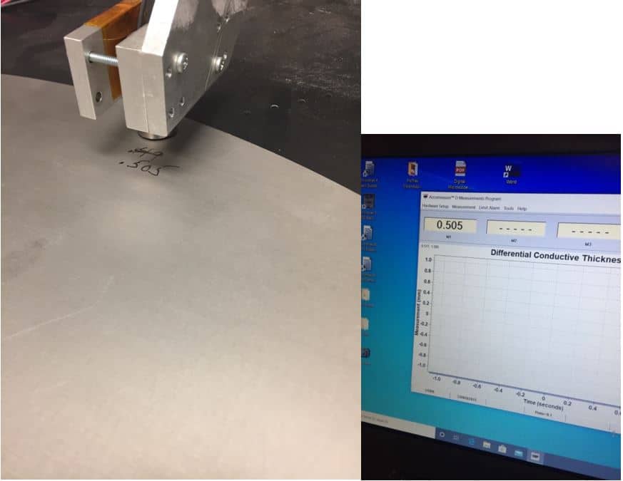 Figure 8 - Measure Stamped Sheet Metal Thickness